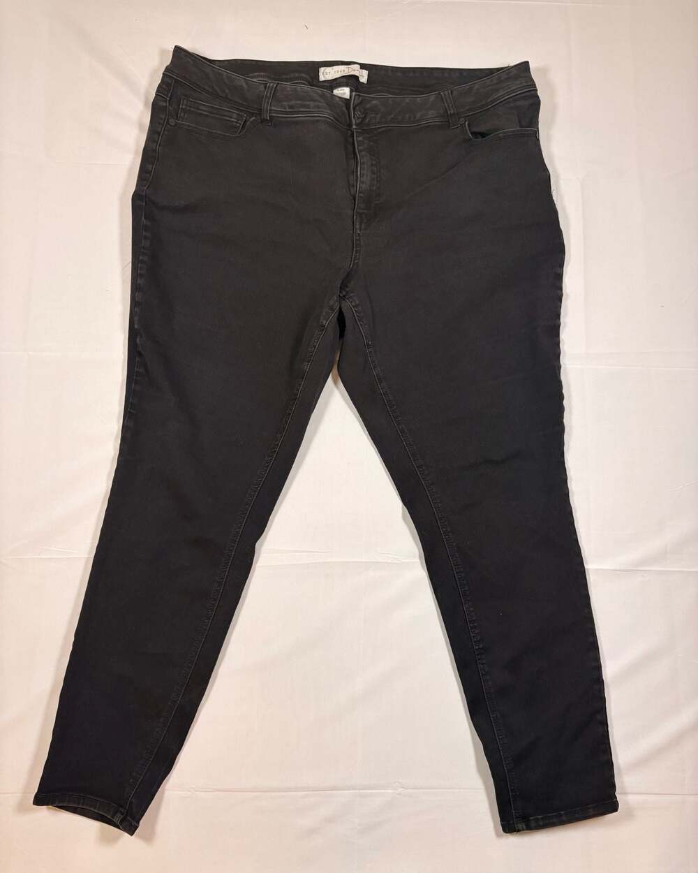 Est. 1946 Denim Women's Hi-Rise Skinny Black Jeans Plus Size 22WP
